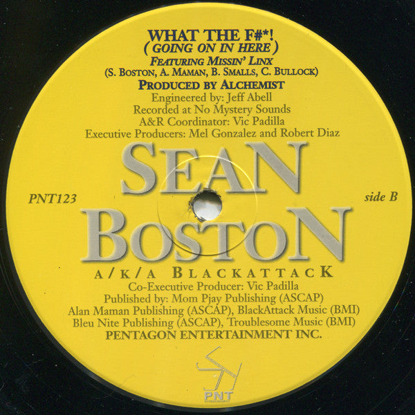 Sean Boston a/k/a Black Attack : My Word (12")
