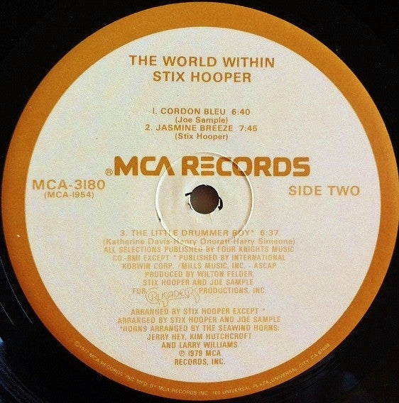 "Stix" Hooper : The World Within (LP, Album, Gat)