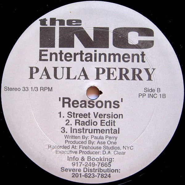 Paula Perry : Paula's Jam / Reasons (12")