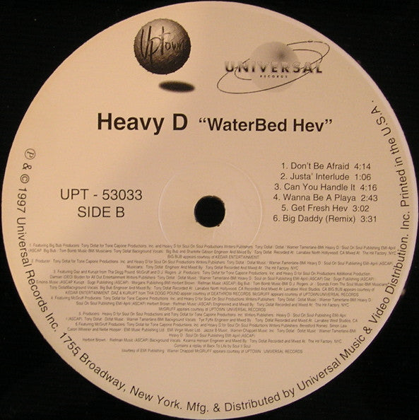 Heavy D : Waterbed Hev (LP, Album)