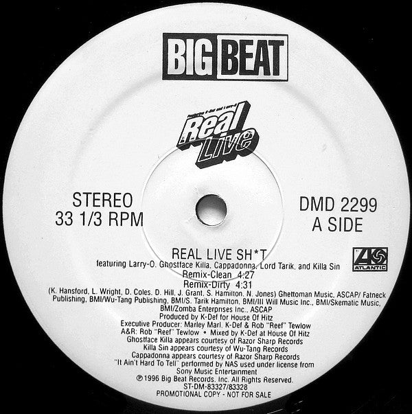 Real Live : Real Live Sh*t (Remix) (12", Promo)
