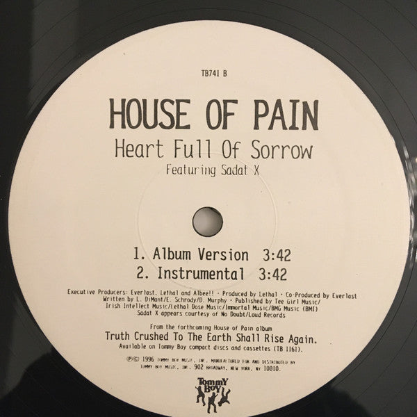 House Of Pain : Pass The Jinn / Heart Full Of Sorrow (12", Single)
