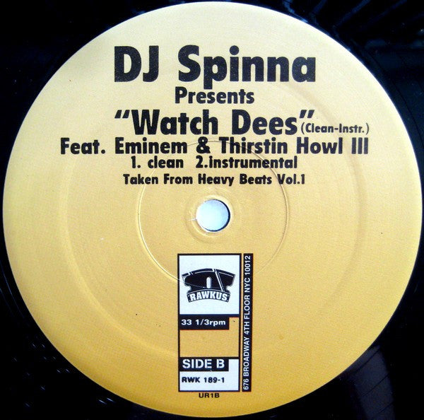 DJ Spinna : Rock / Watch Dees (12")