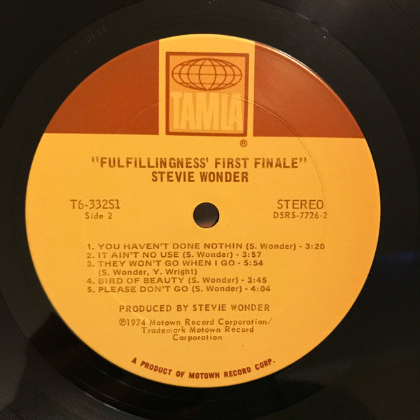 Stevie Wonder : Fulfillingness' First Finale (LP, Album, Ter)