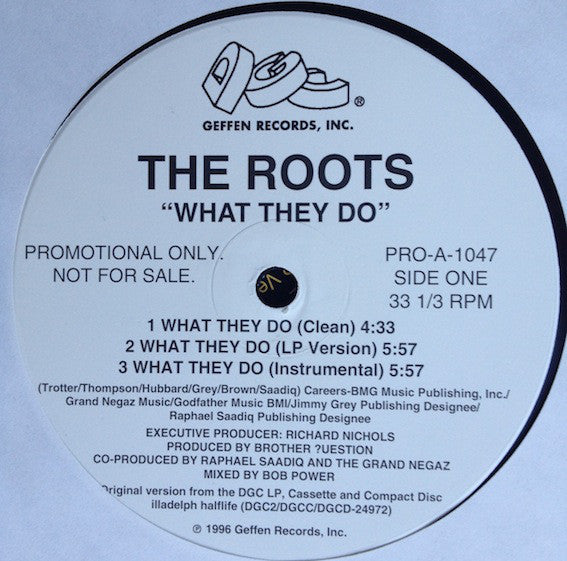 The Roots : What They Do (12", Promo)