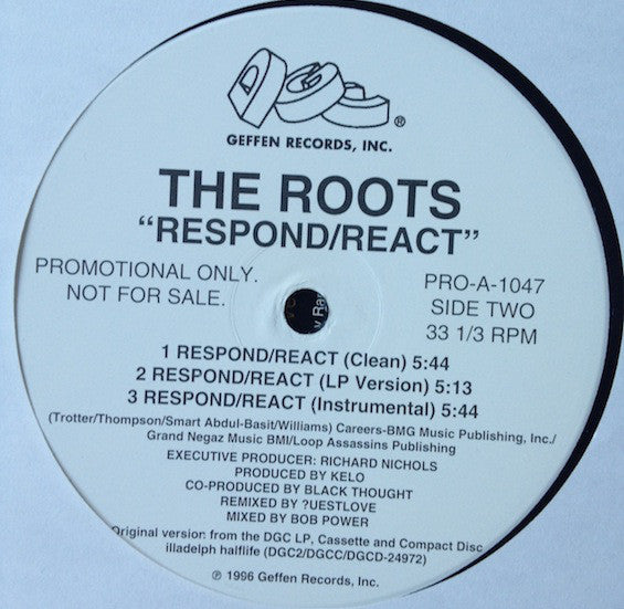 The Roots : What They Do (12", Promo)
