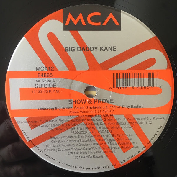 Big Daddy Kane : In The PJ's (12", Single)