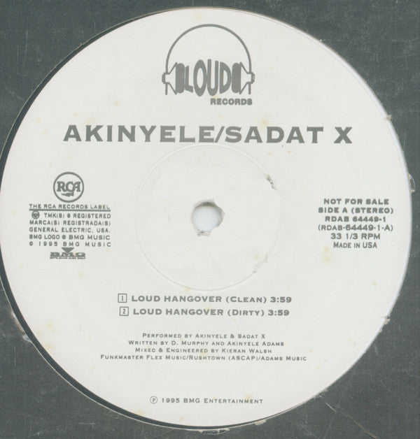Akinyele / Sadat X : Loud Hangover (12", Promo)