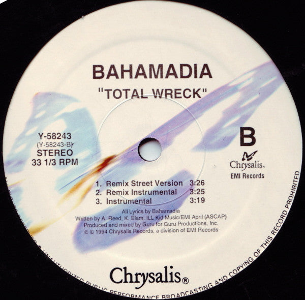 Bahamadia : Total Wreck (12")