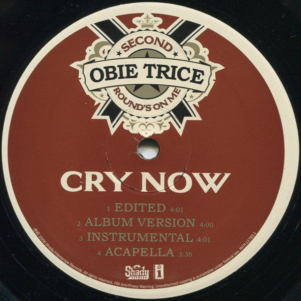 Obie Trice : Cry Now (12", Single, Promo)