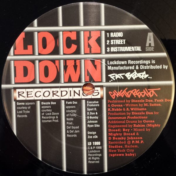 Diezzle Don, Funk Doc , And Gov Mattic : Ghetto Red Hot / Step Into The Realm (12")
