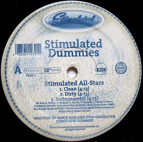 Stimulated Dummies : Stimulated All-Stars / Del Meets The Dummies (12")