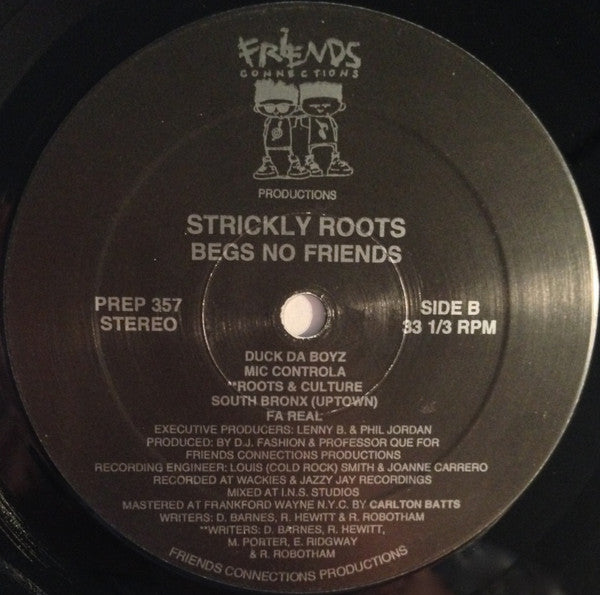 Strickly Roots : Strickly Friends (Begs No Friends) (LP, Album)