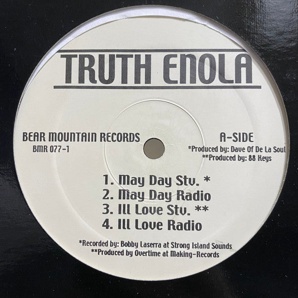 Truth Enola : May Day / Ill Love (12")