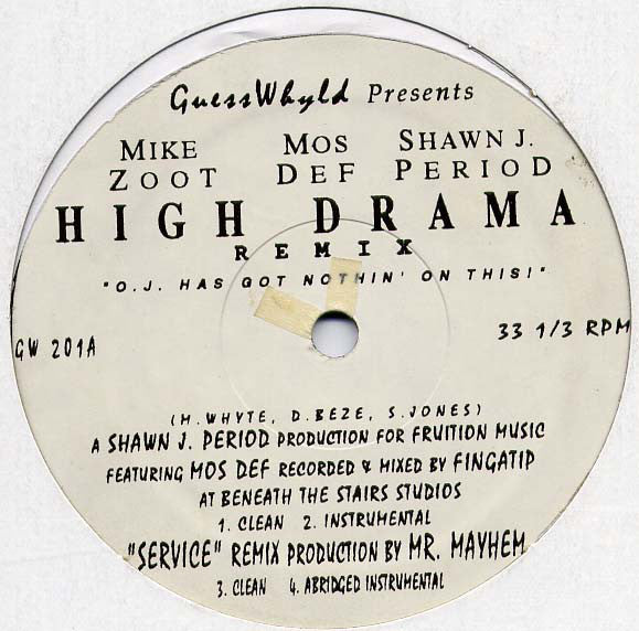 Mike Zoot : High Drama (Remix) (12")