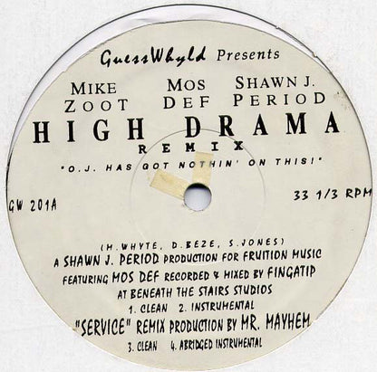 Mike Zoot : High Drama (Remix) (12")