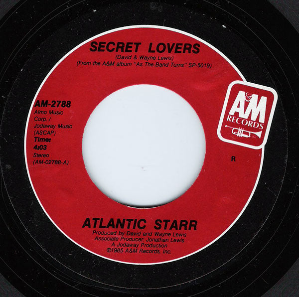 Atlantic Starr : Secret Lovers / Thank You (7", Styrene, R)