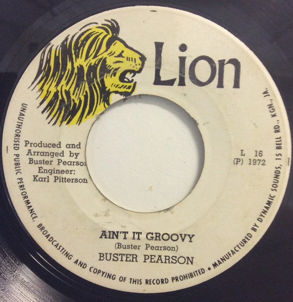 Buster Pearson : Ain't It Groovy  (7",45 RPM,Single)