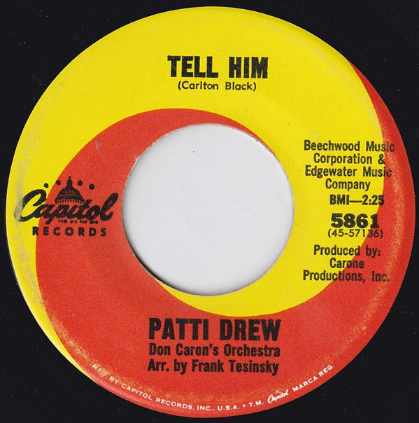 Patti Drew : Tell Him (7", Single, Los)