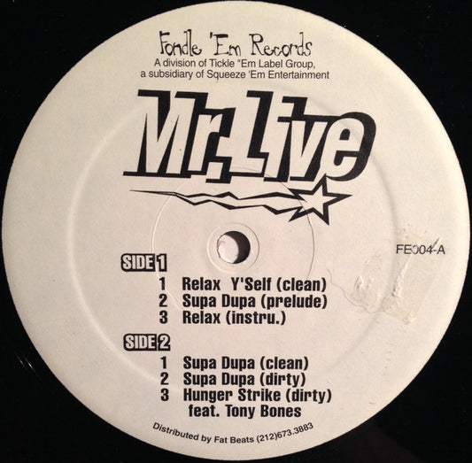 Mr. Live : Relax Y'self (12")