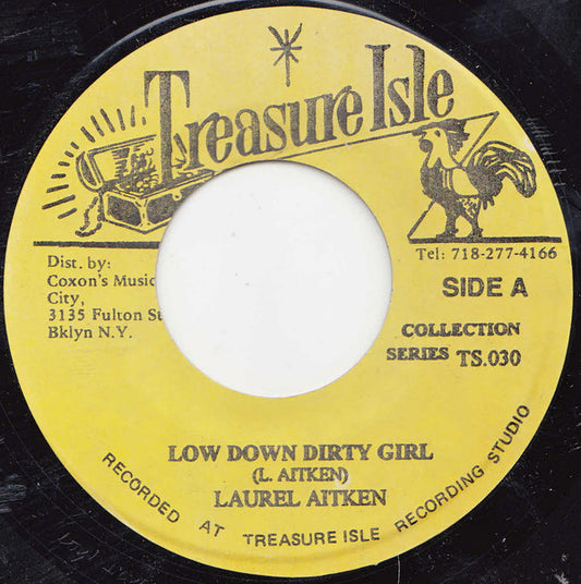 Laurel Aitken / Duke Reid Group : Low Down Dirty Girl / Pink Lane Shuffle (7", Single, RE)