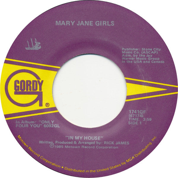 Mary Jane Girls : In My House (7")
