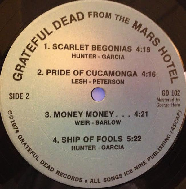 Grateful Dead* : From The Mars Hotel (LP, Album, San)