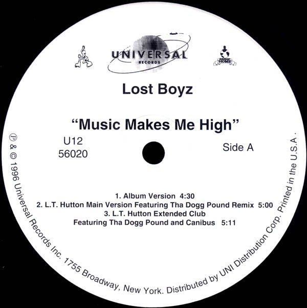 Lost Boyz : Music Makes Me High (Remix) (12")