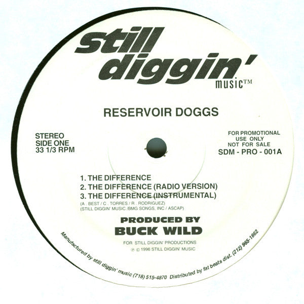 Reservoir Doggs* : The Difference / Back To Berth (12", Promo)