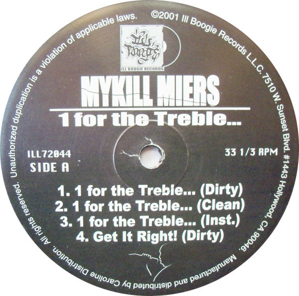 Mykill Miers : 1 For The Treble... (12")