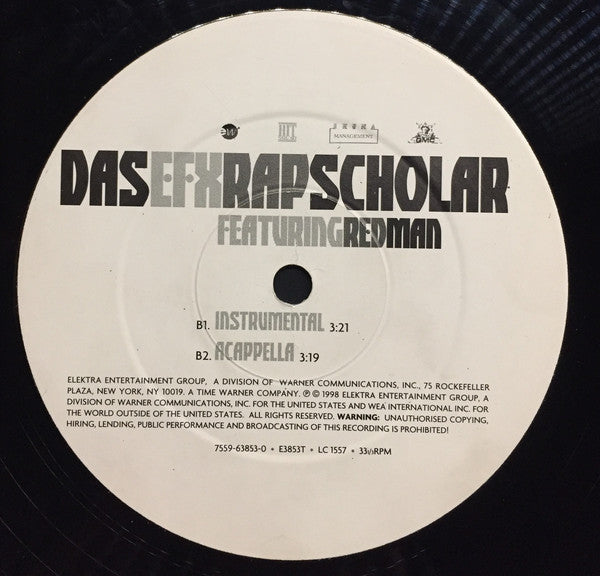Das EFX : Rap Scholar (12", Single)
