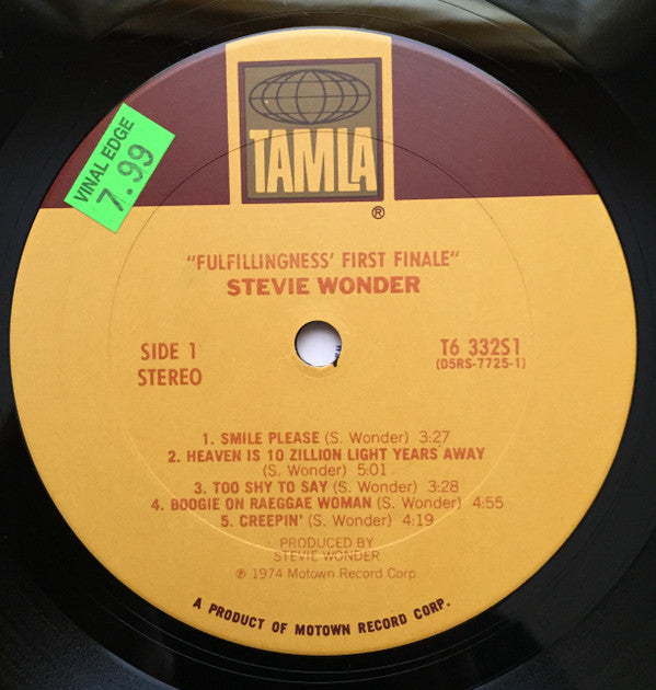 Stevie Wonder : Fulfillingness' First Finale (LP, Album, Gat)