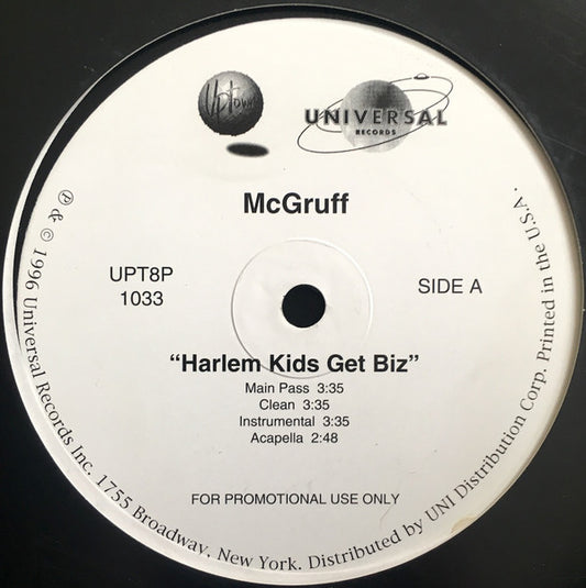 Herb McGruff : Harlem Kids Get Biz (12", Promo)