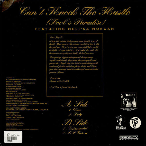 Jay-Z : Can't Knock The Hustle (Fool's Paradise Remix) (12")