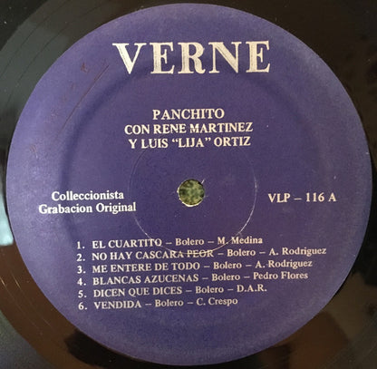 Panchito Riset : Panchito (LP, Album, Comp)