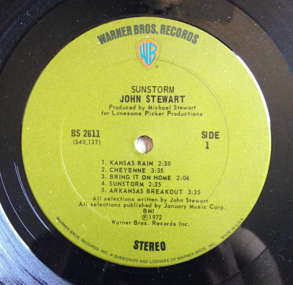 John Stewart (2) : Sunstorm (LP, Album, Gat)