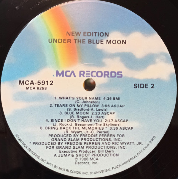 New Edition : Under The Blue Moon (LP, Album)