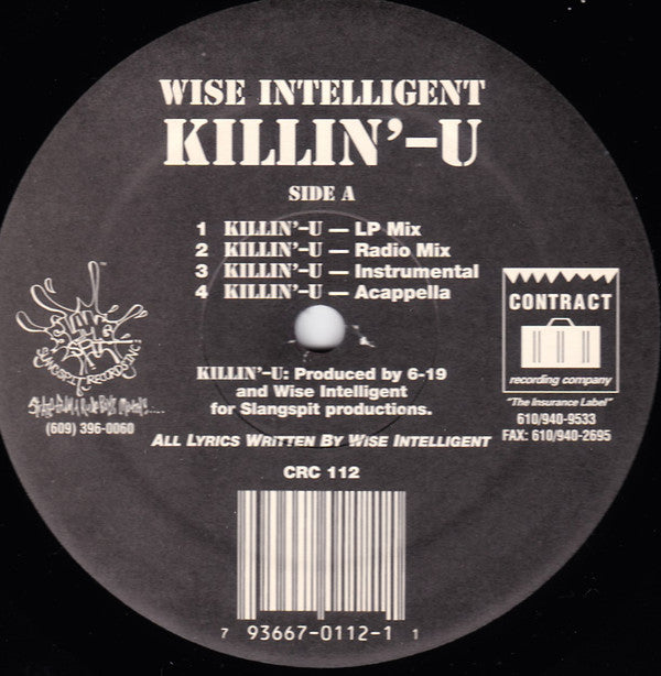 Wise Intelligent : Killin'-U (12")